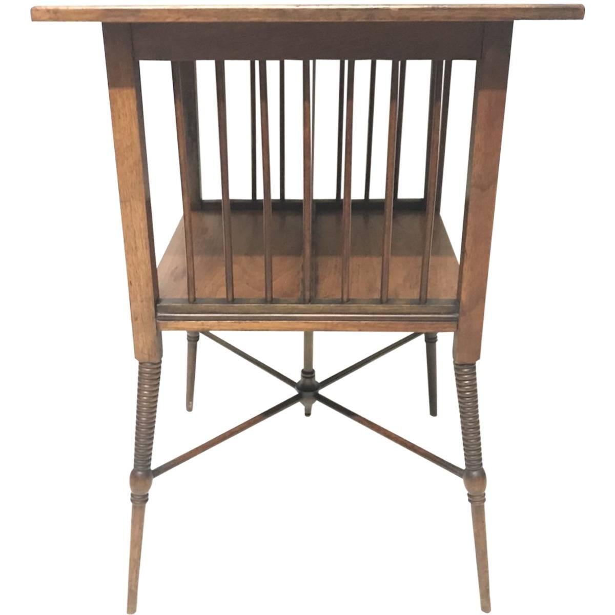 Liberty & Co, Fine Anglo-Japanese Walnut Side Table in the Style of E W Godwin