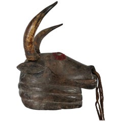 Decorative in the Style of Zoomorphic Kono Helmet Mask Bambara, Mali