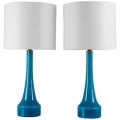 Pair of Scandinavian Midcentury Table Lamps by Bergboms/Holmegaard