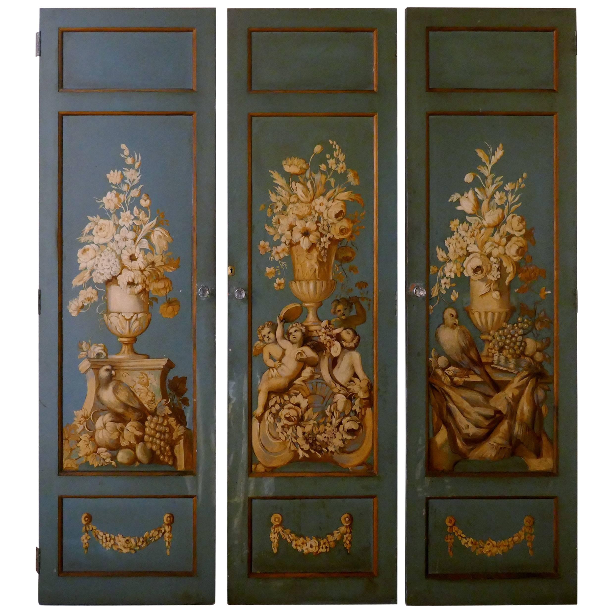 Decorative French Painted Doors