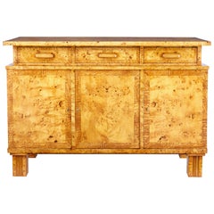 Early 20th Century Swedish Birch Root Buffet Sideboard