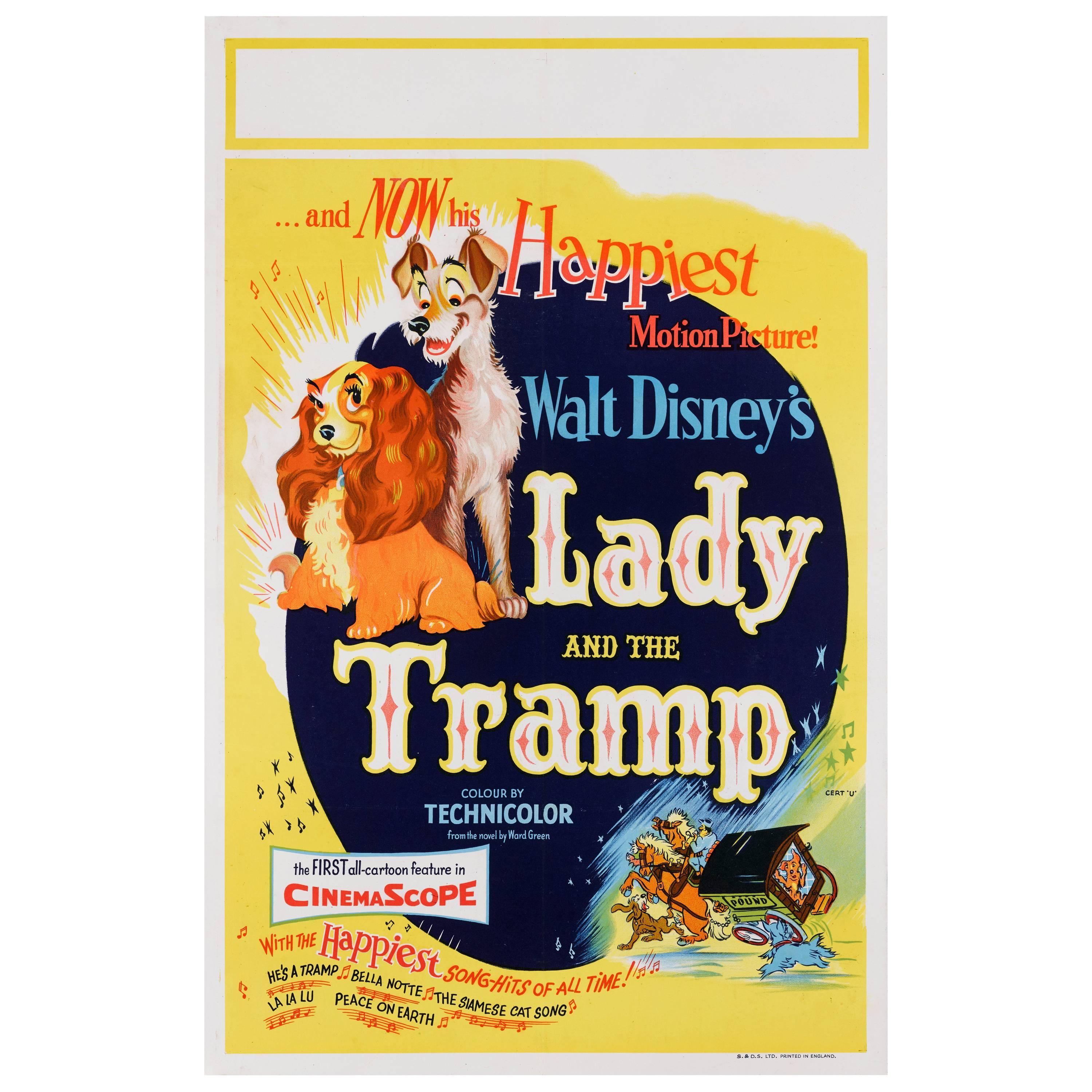 "Lady and the Tramp" Original British Film Poster
