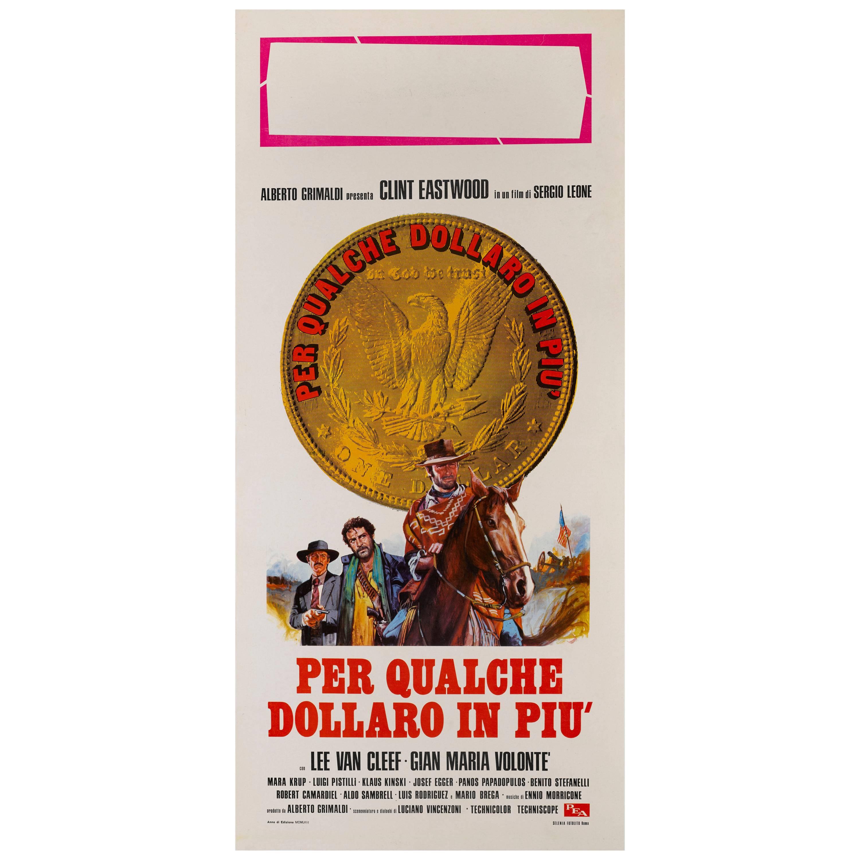 "Per Qualche Dollaro in Piu" Original Italian Film Poster