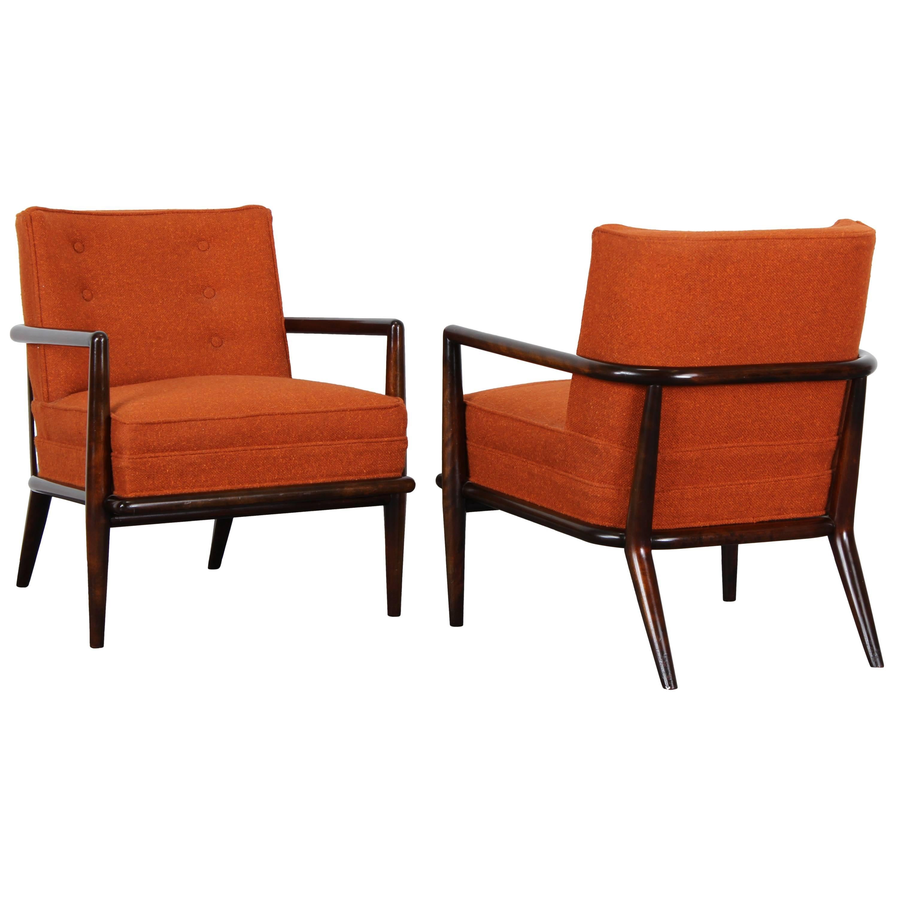 Pair of Lounge Chairs Model No. 1721 by T.H. Robsjohn-Gibbings, 1950s