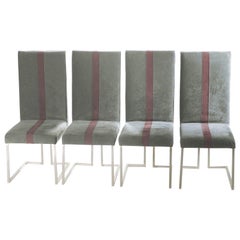 Vintage Set of Four Chairs by Guy Lefevre for Maison Jansen, 1970s