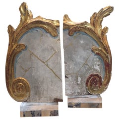 Antique Pair of French Fragments from the 18th Century