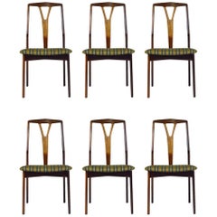 Vintage Six Danish Rosewood Dining Chairs