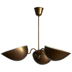 Brass Chandelier by Bertil Brisborg