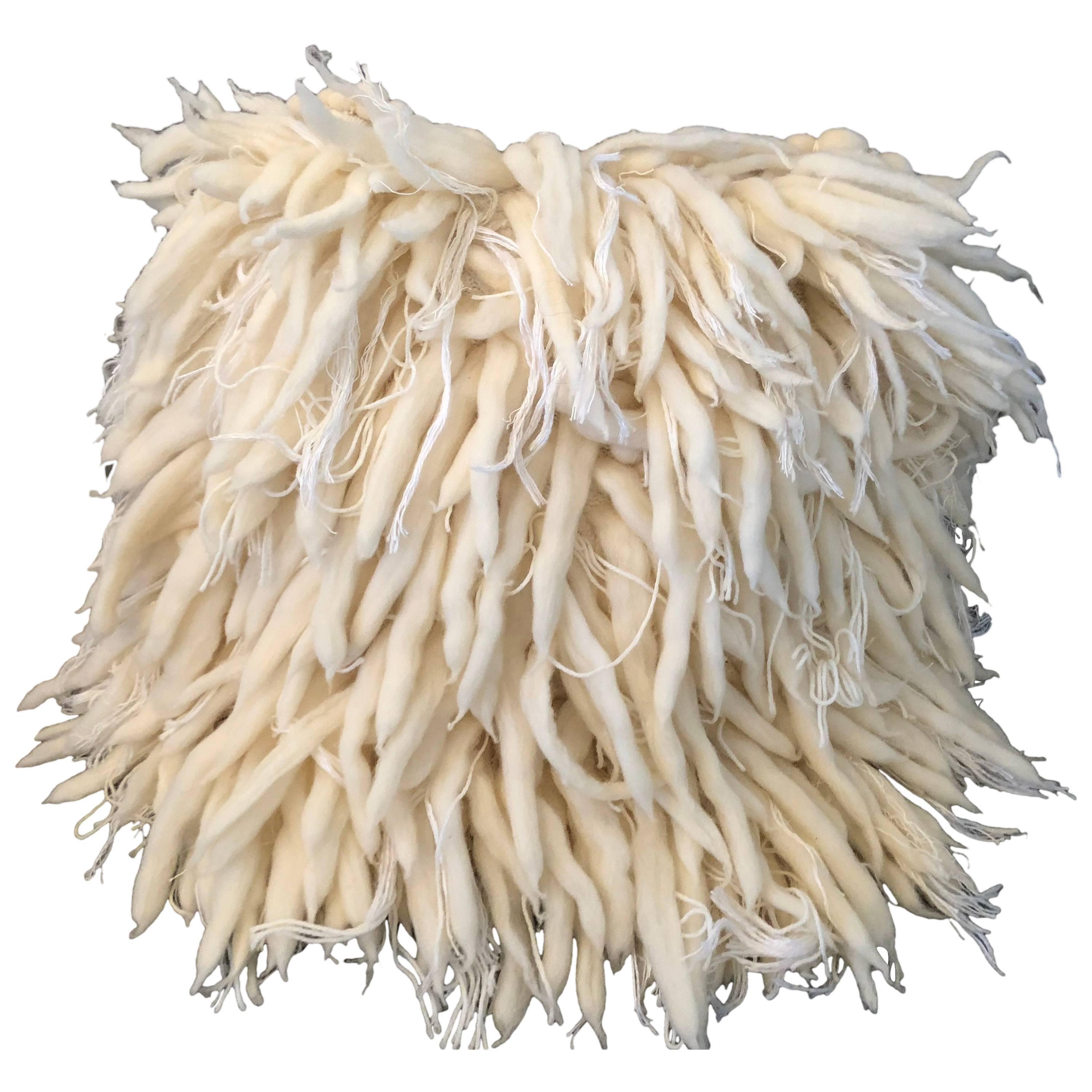 Handwoven Italian Merino Wool Pillow