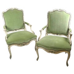 Pair of French Louis XV Style Bergères
