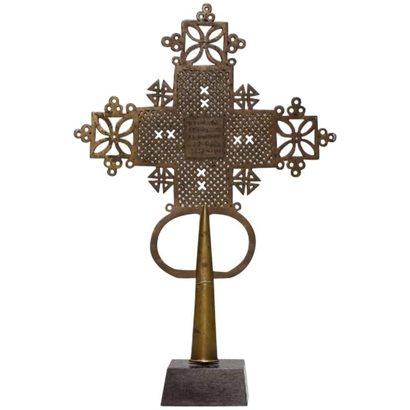 Ethiopian Coptic Processional Cross