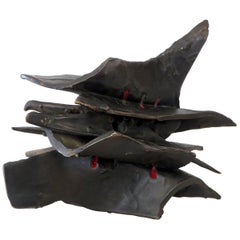 Abstract Cast Bronze Sculpture