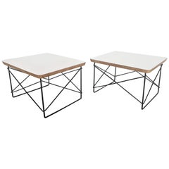 Paire de tables LTR Charles et Ray Eames par Herman Miller