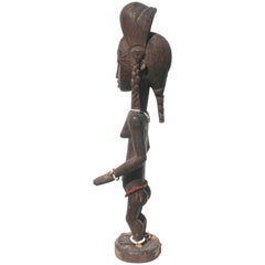 Baule Female Carved Wood Figure, African Sculpture Sotheby's Provenance