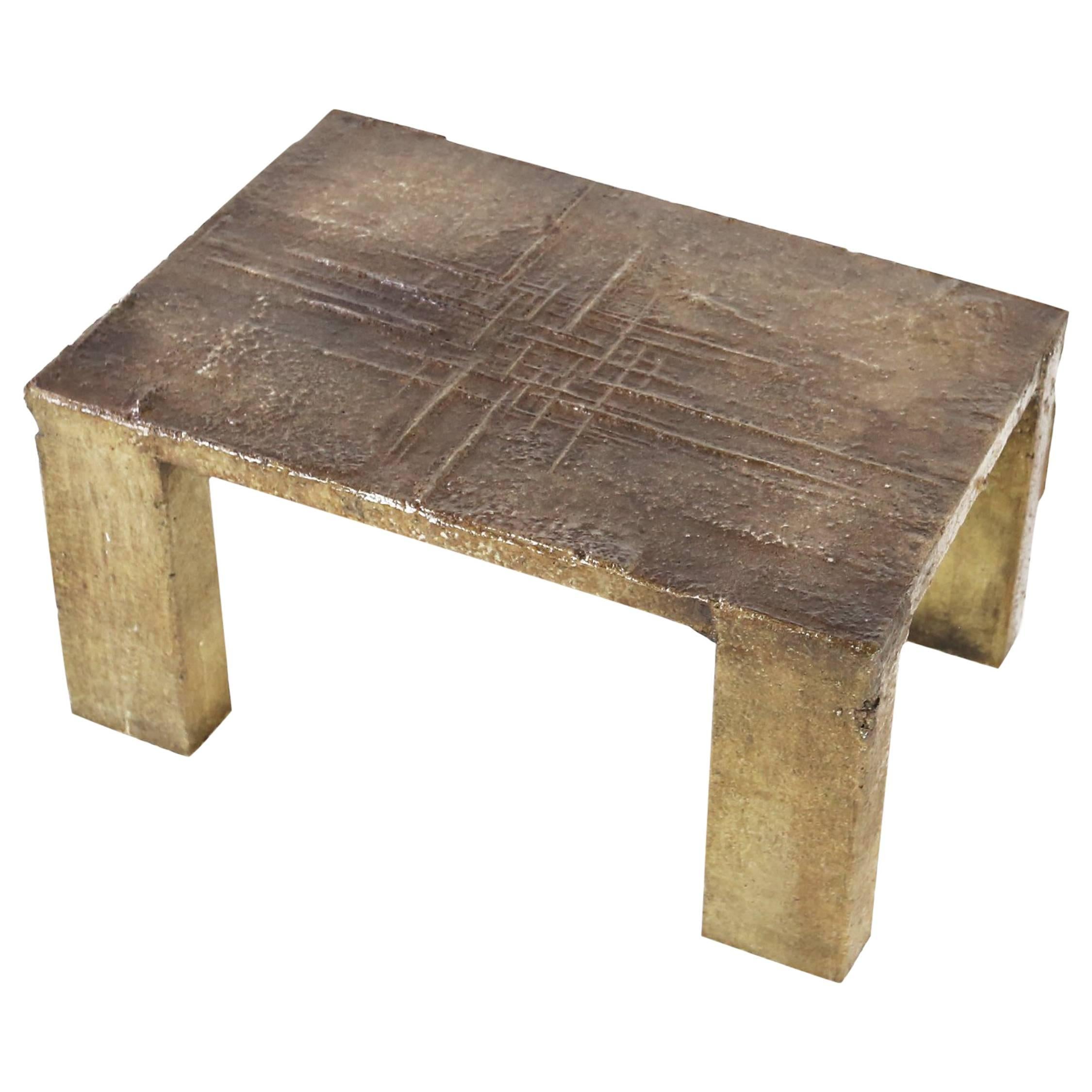 Pia Manu Concrete Occasional Table or Coffee Table, Belgium, 1970s