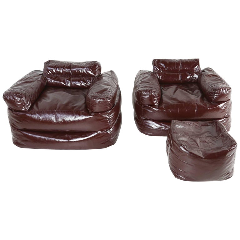 Funky Bean Bag Chairs, Italy, 1970s at 1stDibs