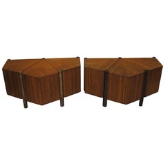 Two Low Tables by Jules Wabbes in Light Wood, 1968-1969