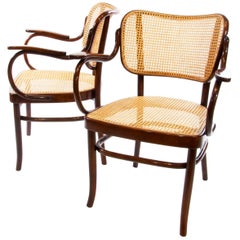 Fauteuil en bois courbé A283 F de Gustav Schneck pour Thonet, époque Bauhaus, 1930