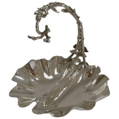 Antique English Silver Plate Grape Stand, circa 1900