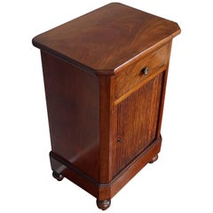 Late 19th Century Solid Mahogany Hall Cabinet with Roller Door and Great Patina