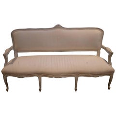 ON SALE NOW!Fabulous Louis VI Style French Upholstered Canape/Bench White Cotton