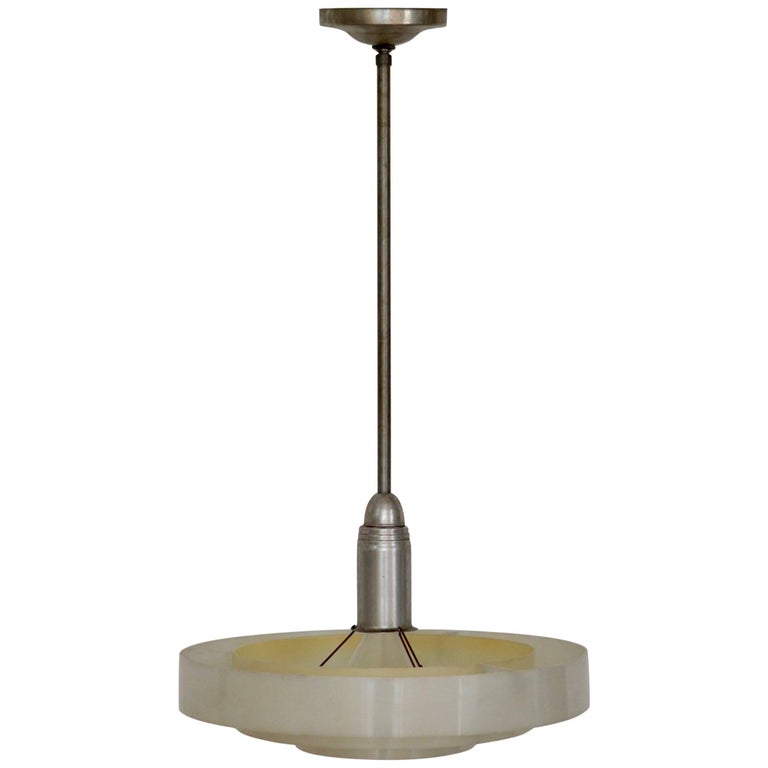 Moderne Plexiglass And Aluminum Concentric Ring Pendant Light For Moderne Plexiglass And Aluminum Concentric Ring Pendant Light For At 1stdibs