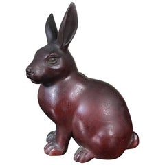 Japan Fine Bronze Rabbit with Big Flappy Ears, Fine Details