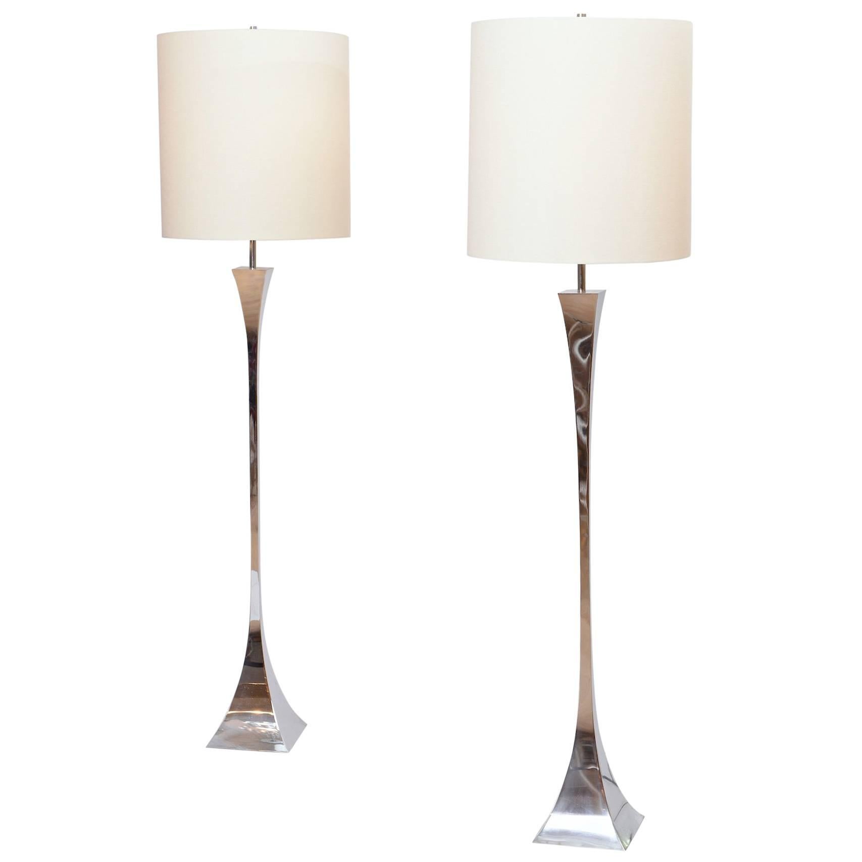 Pair of Floor Lamps by Tonello and Montagna Grillo for High Society, circa 1972