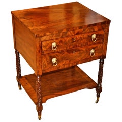 Period Boston Early 19th Century Federal Mahogany Side Table