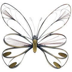 Curtis Jere Butterfly Wall Sculpture, Signed and Dated 1978