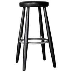 Vintage Mid-Century Modern Bar Stool CH 56 by Hans Wegner, New Edition