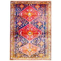 Merveilleux tapis Shiraz du milieu du 20e siècle