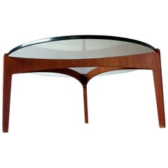 Danish Mid-Century Modern Coffee Table by Sven Ellekaer in Teak & Glass, 1960s