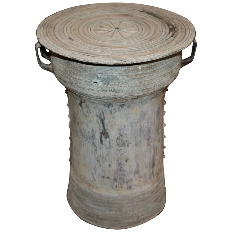 Southeast Asian Bronze Rain Drum at 1stDibs