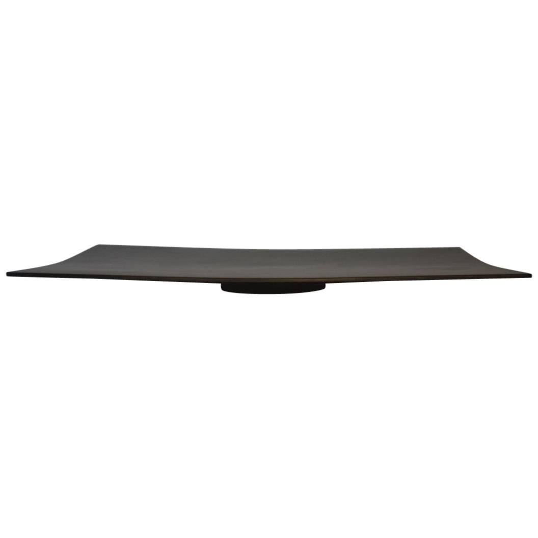 Contemporary Minimalist Blackened Steel Tray by Scott Gordon