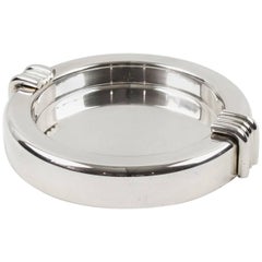 Christian Dior Modernist Silver Plate Large Cigar Ashtray Desk Tidy Catchall