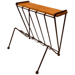 Australian Midcentury Side Table with Magazine Rack, circa 1950s