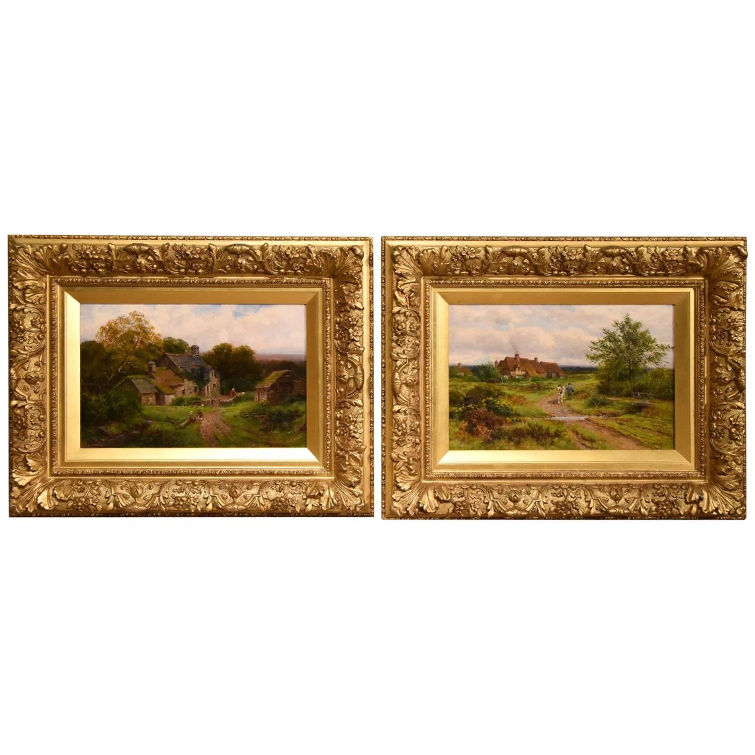 "Welsh Homestead" and "Springtime" by William Elleby