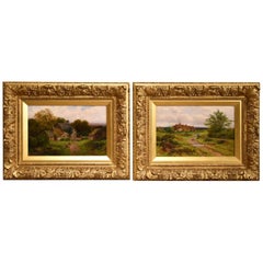 "Welsh Homestead" and "Springtime" by William Elleby
