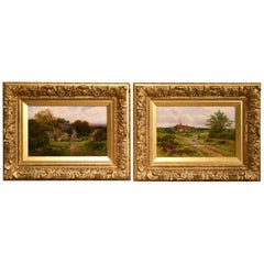 "Welsh Homestead" and "Springtime" by William Elleby