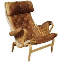 Pernilla Lounge Chair Designed by Bruno Mathsson for DUX, circa 1970