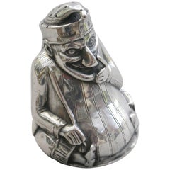 Edwardian Novelty Silver Mr Punch Pepper William Henry Sparrow Birmingham, 1903