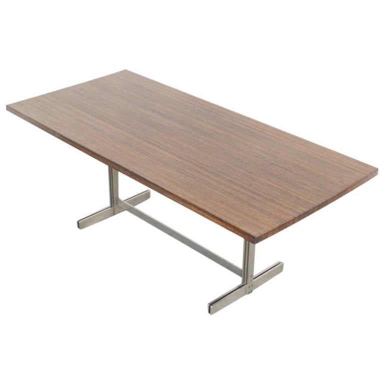 Jules Wabbes for Mobilier Universel Wenge-Wood Dining Table, 1959