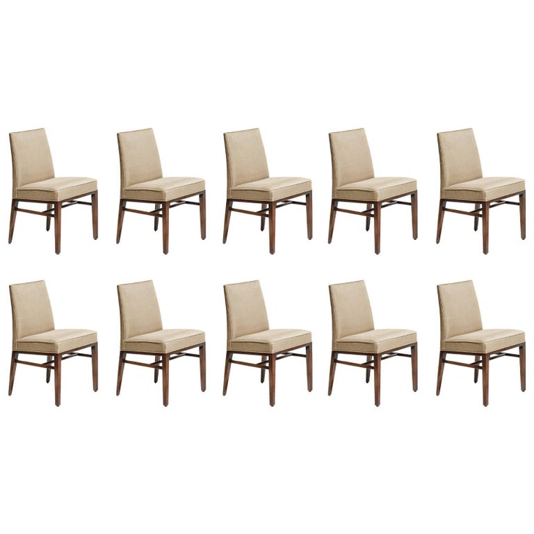 Set of Ten Dining Room Chairs by Edward Wormley for Dunbar, USA, 1950s