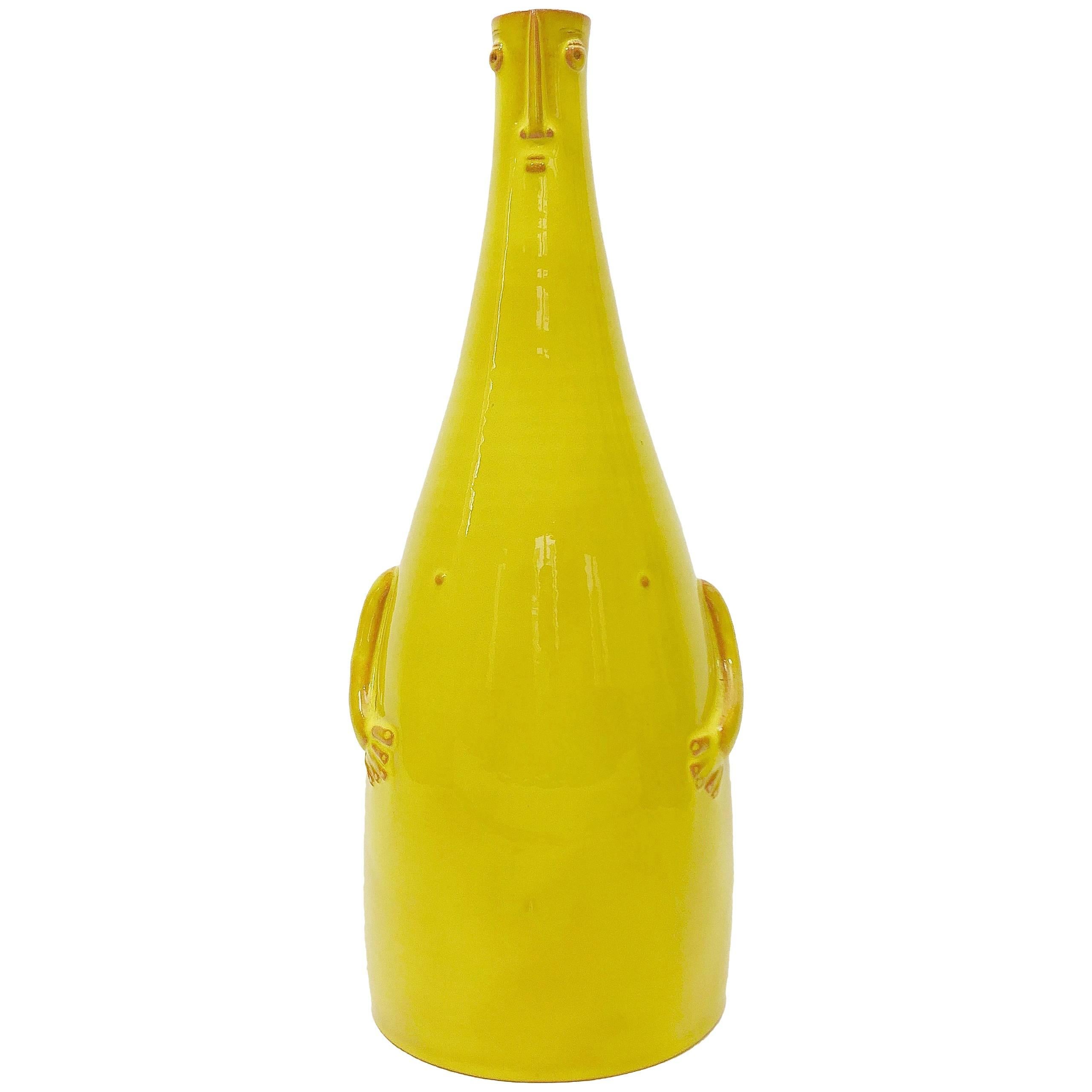 Dalo, Ceramic Lamp Base Glazed in Yellow