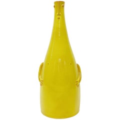 Dalo, Ceramic Lamp Base Glazed in Yellow