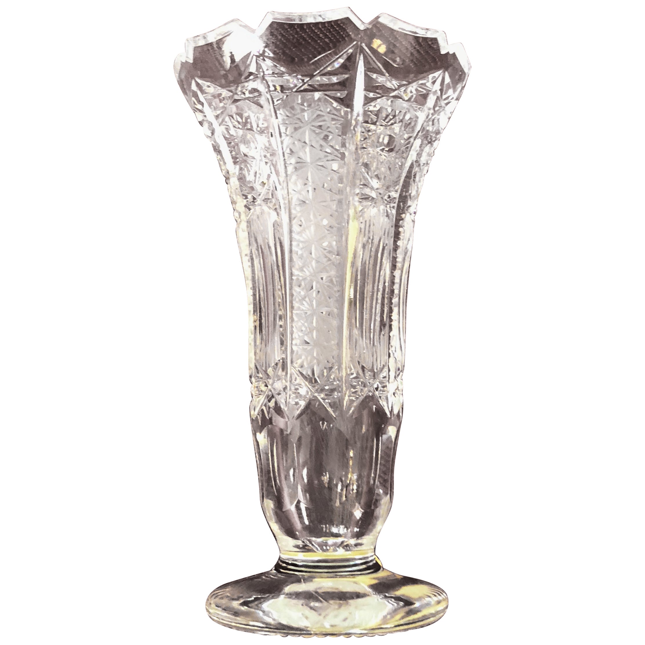 Monumental Russian Imperial CutCrystal Vase For Sale at 1stDibs