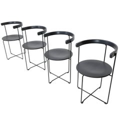 Set of Four 'Soley' Minimalist Folding Chairs by Vladimir Hardarson