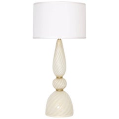 Monumental Barovier Opaline Murano Glass Lamp