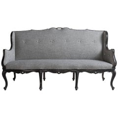 Italian Ebonized Sofa